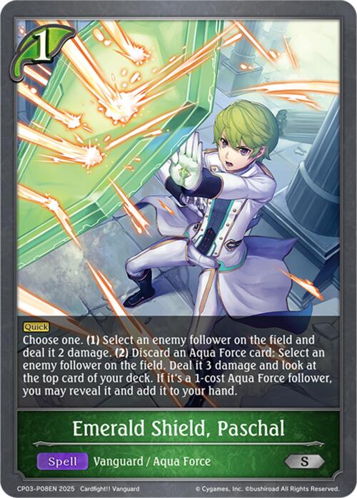 Emerald Shield, Paschal - P08EN (Foil) (CP03-P08EN) [Cardfight!! Vanguard]
