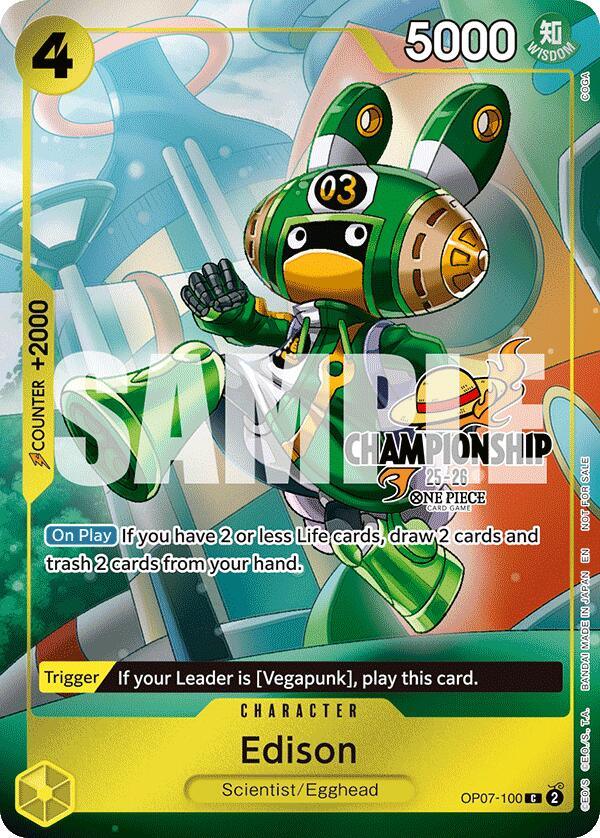 Edison (CS 25-26 Celebration Pack) [One Piece Promotion Cards] (ONLINE ORDER ONLY)
