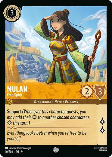 Mulan - Free Spirit (10/204) [Fabled] (ONLINE ORDER ONLY)