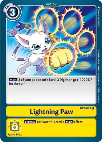 Lightning Paw [BT2-097] (Revision Pack 2021) [Release Special Booster Promos] (ONLINE ORDER ONLY)
