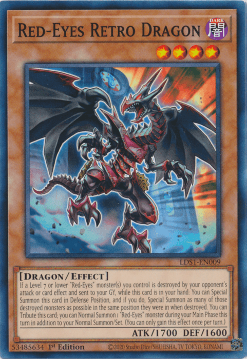 Red-Eyes Retro Dragon [LDS1-EN009] Common (ONLINE ORDER ONLY)