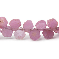 6.5-10mm Pink Sapphire Slice Beads 7 inch 34 pieces (ONLINE ORDER ONLY)