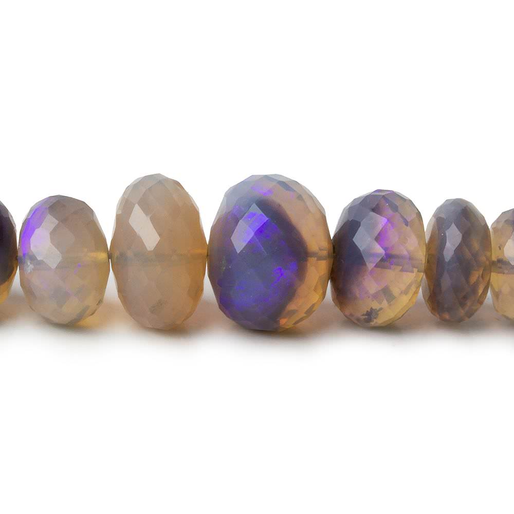 6.5-11.5mm Australian Light Purple Opal faceted rondelles 18 inch 94 beads AAA (ONLINE ORDER ONLY)