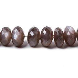 6.5-11mm Chocolate Moonstone faceted rondelle beads 16 inch 67 pieces (ONLINE ORDER ONLY)