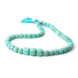 6.5-12.5mm Sleeping Beauty Turquoise Plain Cubes 16 inch 48 Beads AAA (ONLINE ORDER ONLY)