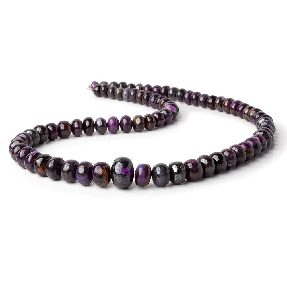 6.5-13mm Sugilite plain rondelle beads 18 inch 78 pieces (ONLINE ORDER ONLY)