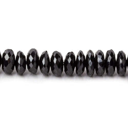 6-6.5mm Black Spinel Beads German Faceted Rondelle Beads 17 inch 130 pieces A Grade (ONLINE ORDER ONLY)