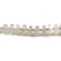6.5-7mm Sage Green Moonstone faceted heshi beads 15.5 inch 92 pieces (ONLINE ORDER ONLY)