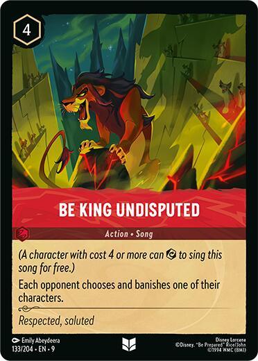 Be King Undisputed (133/204) [Fabled] (ONLINE ORDER ONLY)