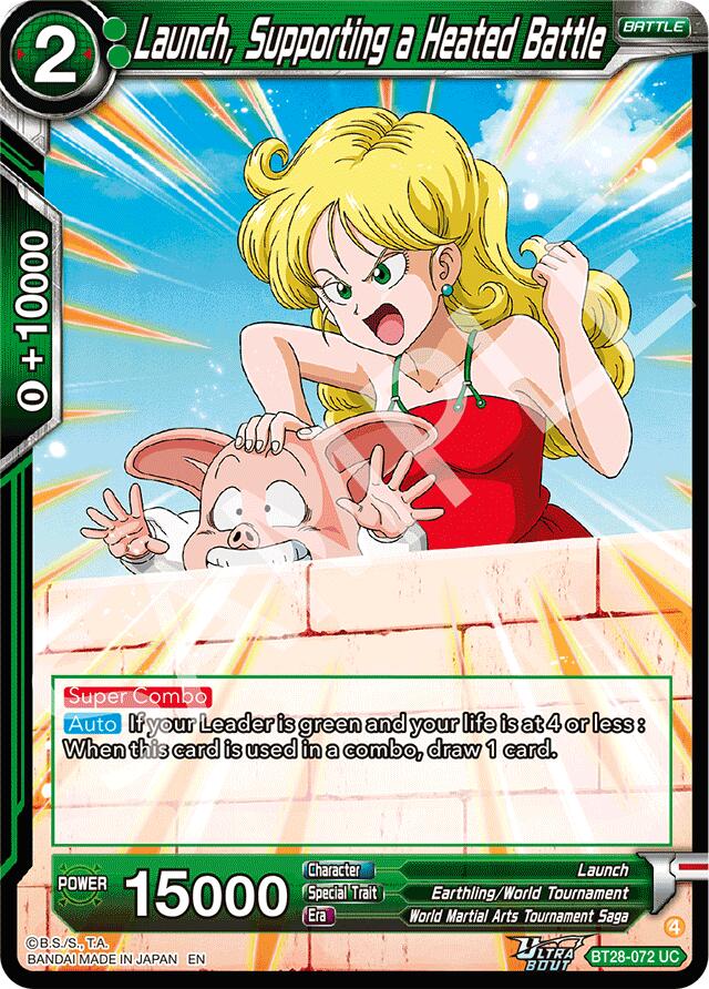 Launch, Supporting a Heated Battle (BT28-072) [Prismatic Clash]
