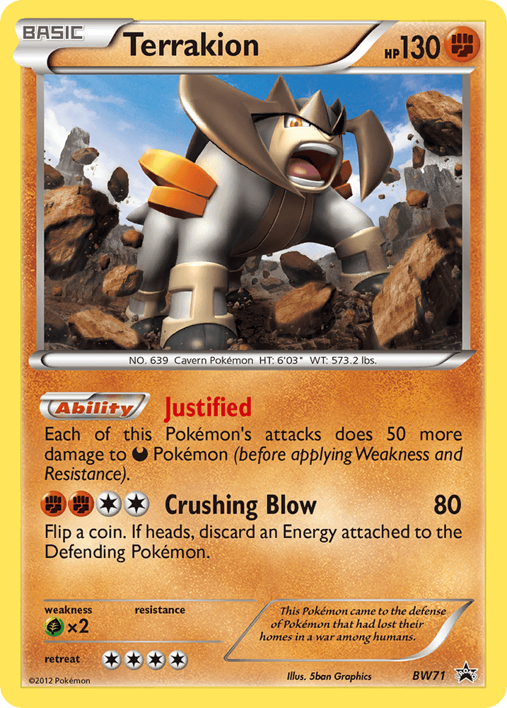 Terrakion (BW71) [Black & White: Black Star Promos] (Online Only)