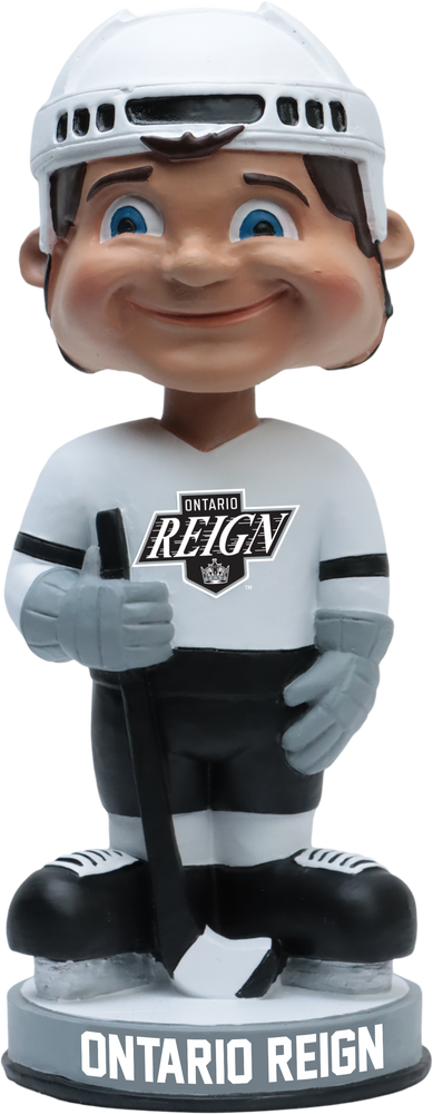 Ontario Reign Vintage White Jersey AHL Hockey Bobblehead (ONLINE ORDER ONLY)