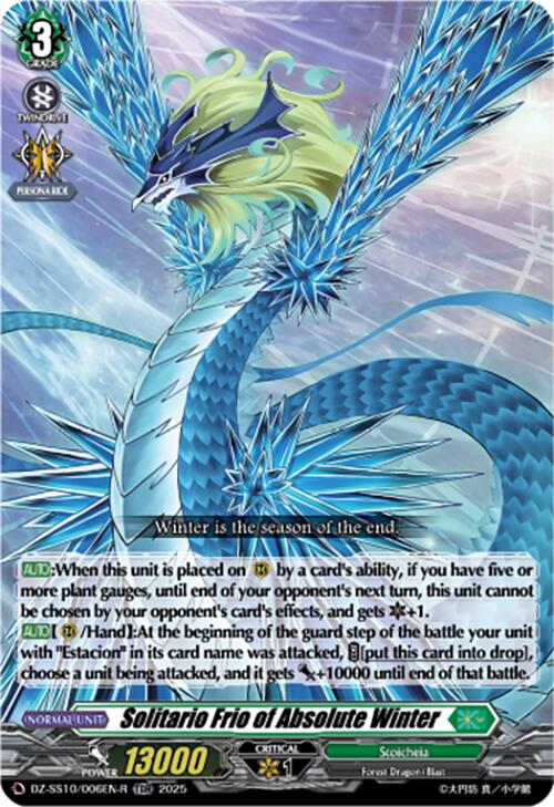 Solitario Frio of Absolute Winter (TDR) (DZ-SS10/006EN-R) [Shiki Otei Start Deck]