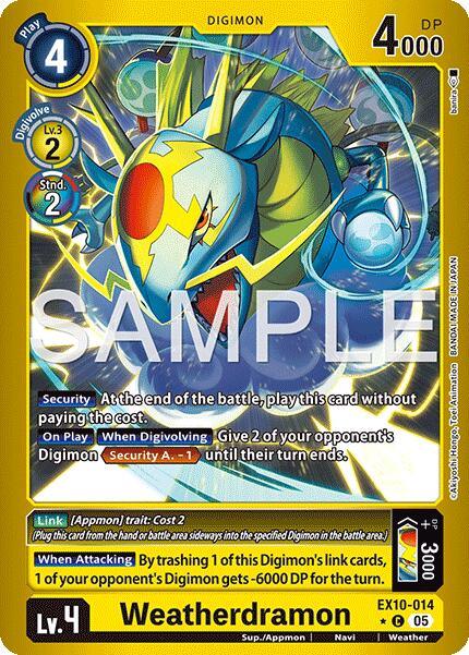 Weatherdramon [EX10-014] (Limited Foil) [Sinister Order] (ONLINE ORDER ONLY)