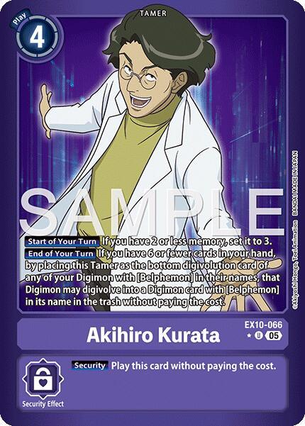Akihiro Kurata [EX10-066] (Limited Foil) [Sinister Order] (ONLINE ORDER ONLY)