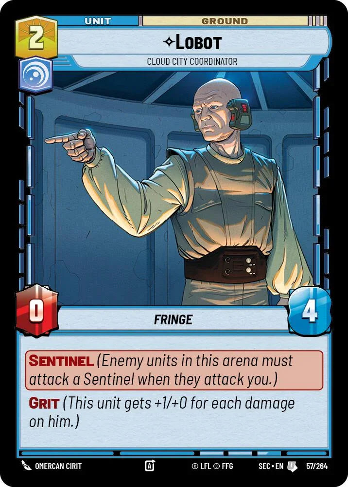 Lobot (57/264) - Cloud City Coordinator (57/264) [Secrets of Power] (ONLINE ORDER ONLY)