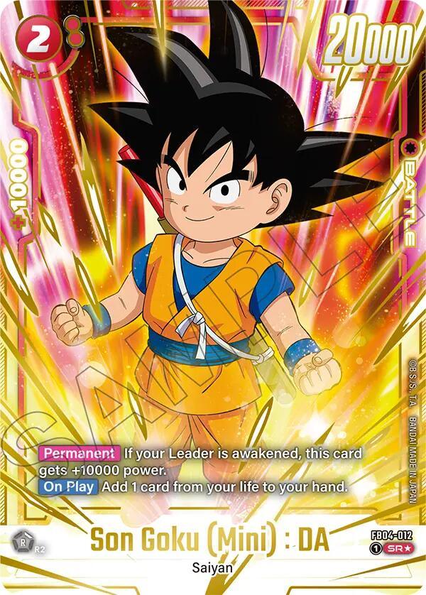 Son Goku (Mini) : DA - FB04-012 (Gold) [Fusion World Promotion Cards] (ONLINE ORDER ONLY)