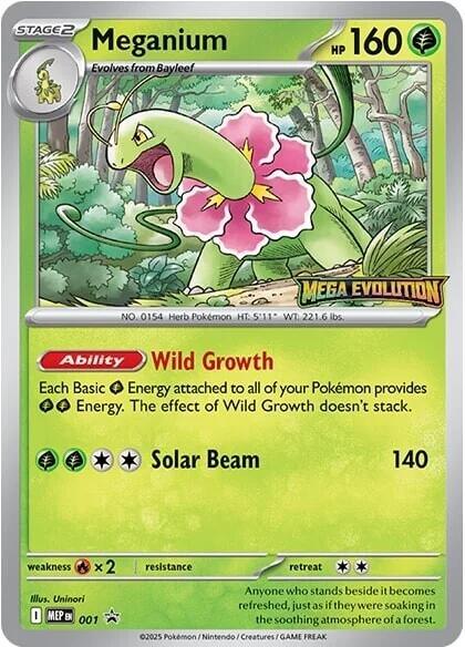 Meganium (001) [Mega Evolutions Promo] (ONLINE ORDER ONLY)
