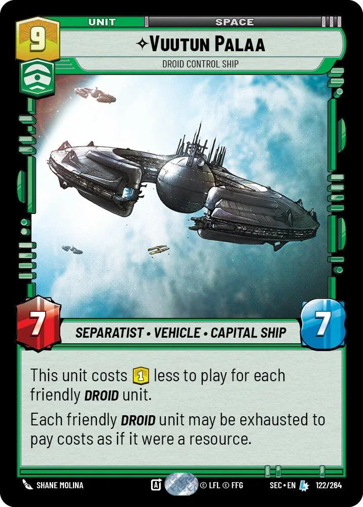 Vuutun Palaa (122/264) - Droid Control Ship (122/264) [Secrets of Power] (ONLINE ORDER ONLY)