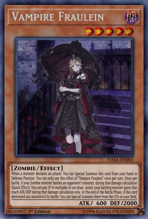 Vampire Fraulein [DASA-EN003] Secret Rare (ONLINE ORDER ONLY)