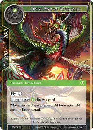 Divine Bird of Attoractia (RDE-025) [Return of the Dragon Emperor]