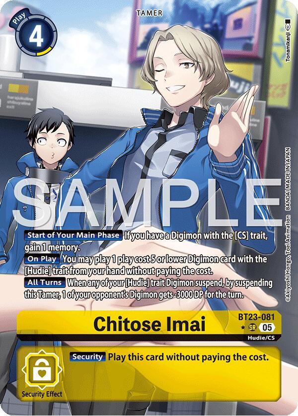 Chitose Imai [BT23-081] (Alternate Art) [Hackers' Slumber] (ONLINE ORDER ONLY)