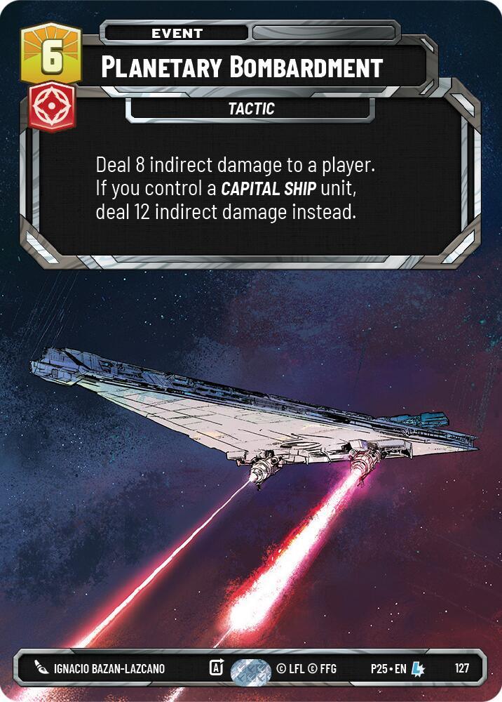Planetary Bombardment (127) (127) [Sector and Regional Promos: Season 1] (ONLINE ORDER ONLY)