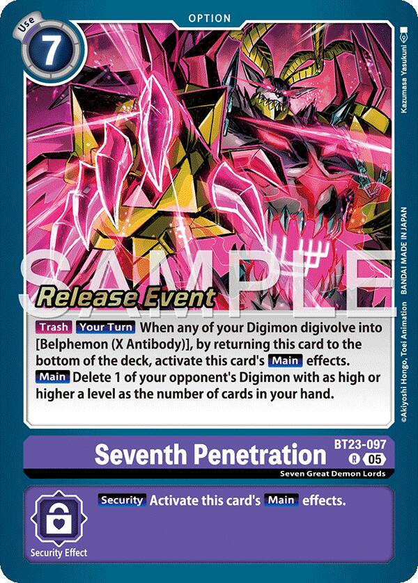 Seventh Penetration [BT23-097] [Hackers' Slumber Release Event Cards] (ONLINE ORDER ONLY)