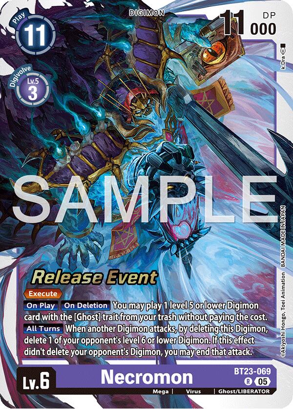Necromon [BT23-069] [Hackers' Slumber Release Event Cards] (ONLINE ORDER ONLY)