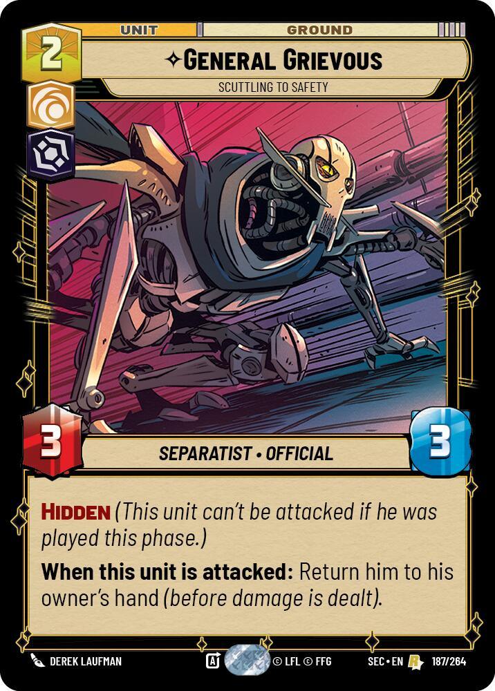 General Grievous (187/264) - Scuttling to Safety (187/264) [Secrets of Power] (ONLINE ORDER ONLY)