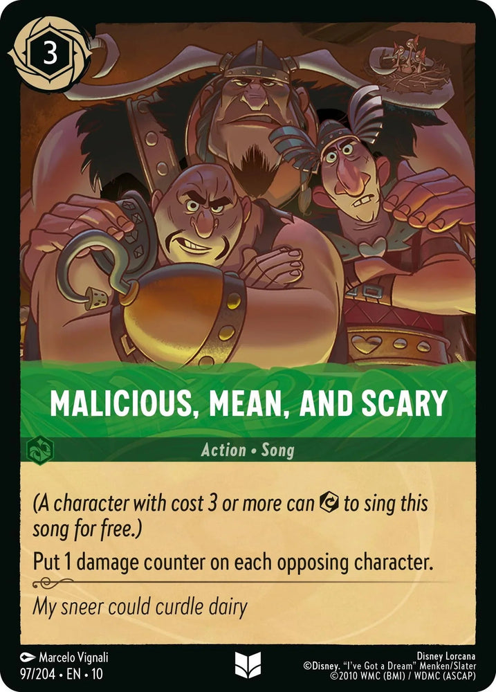Malicious, Mean, and Scary (97/204) [Whispers in the Well] (ONLINE ORDER ONLY)