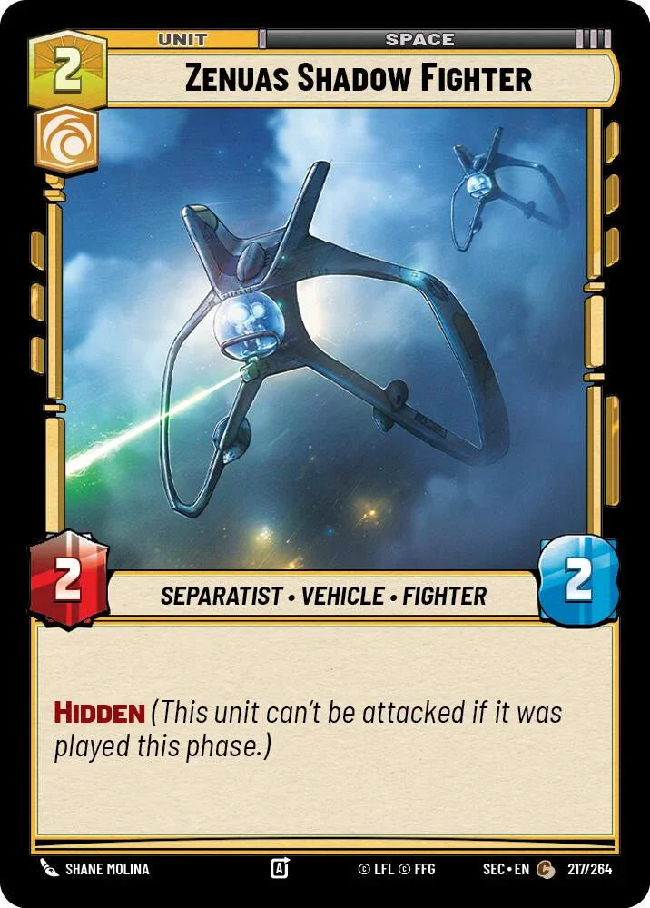 Zenuas Shadow Fighter (217/264) (217/264) [Secrets of Power] (ONLINE ORDER ONLY)