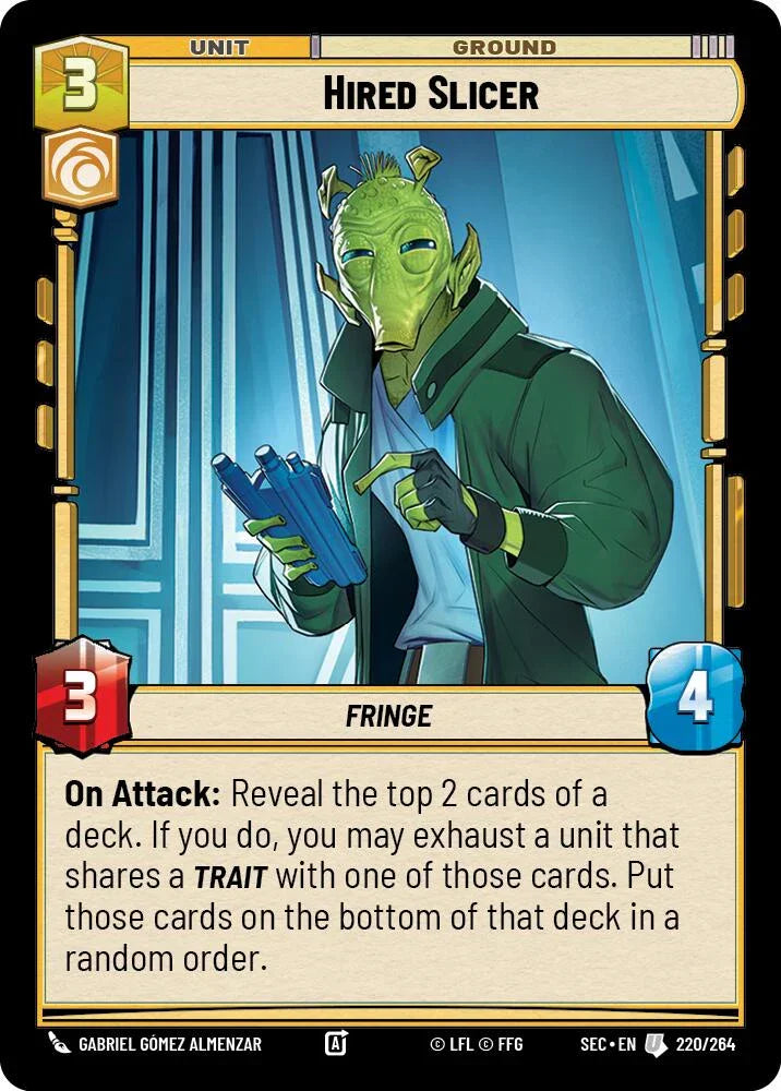 Hired Slicer (220/264) (220/264) [Secrets of Power] (ONLINE ORDER ONLY)