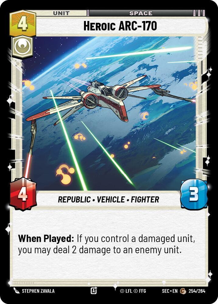 Heroic ARC-170 (254/264) (254/264) [Secrets of Power] (ONLINE ORDER ONLY)