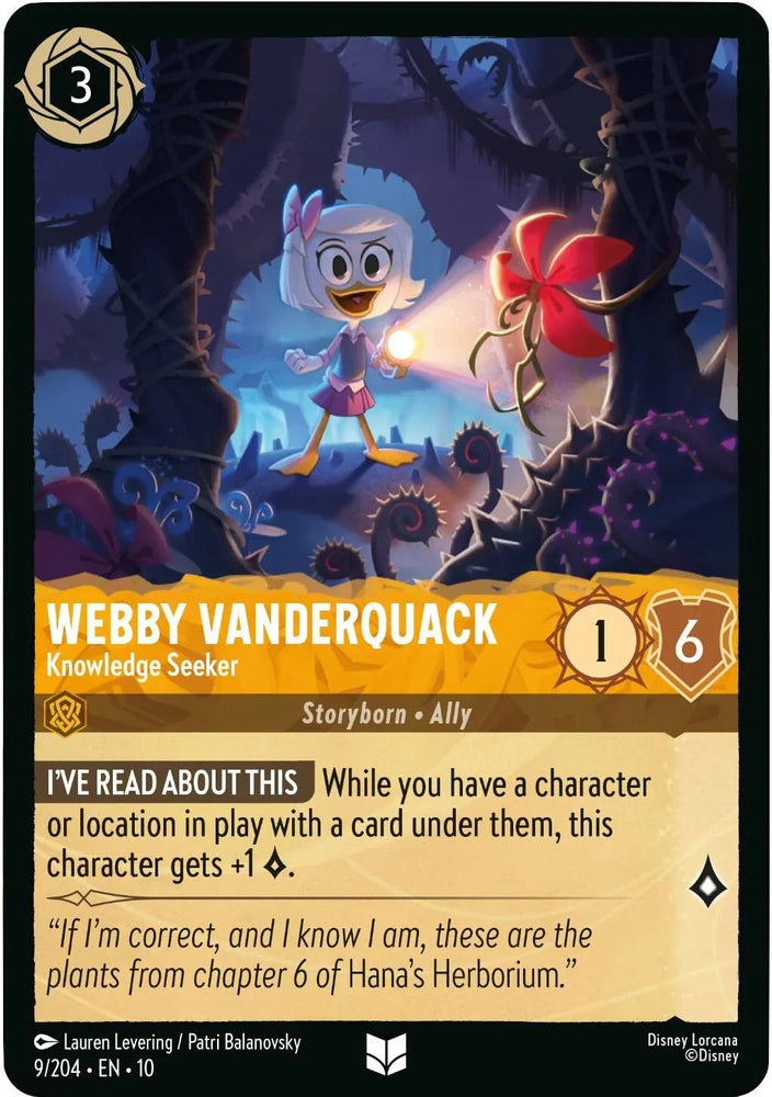 Webby Vanderquack - Knowledge Seeker (9/204) [Whispers in the Well] (ONLINE ORDER ONLY)