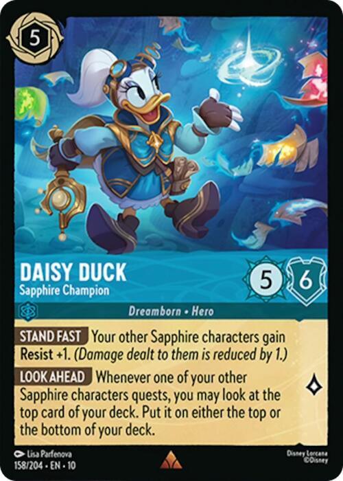 Daisy Duck - Sapphire Champion (158/204) [Whispers in the Well] (ONLINE ORDER ONLY)