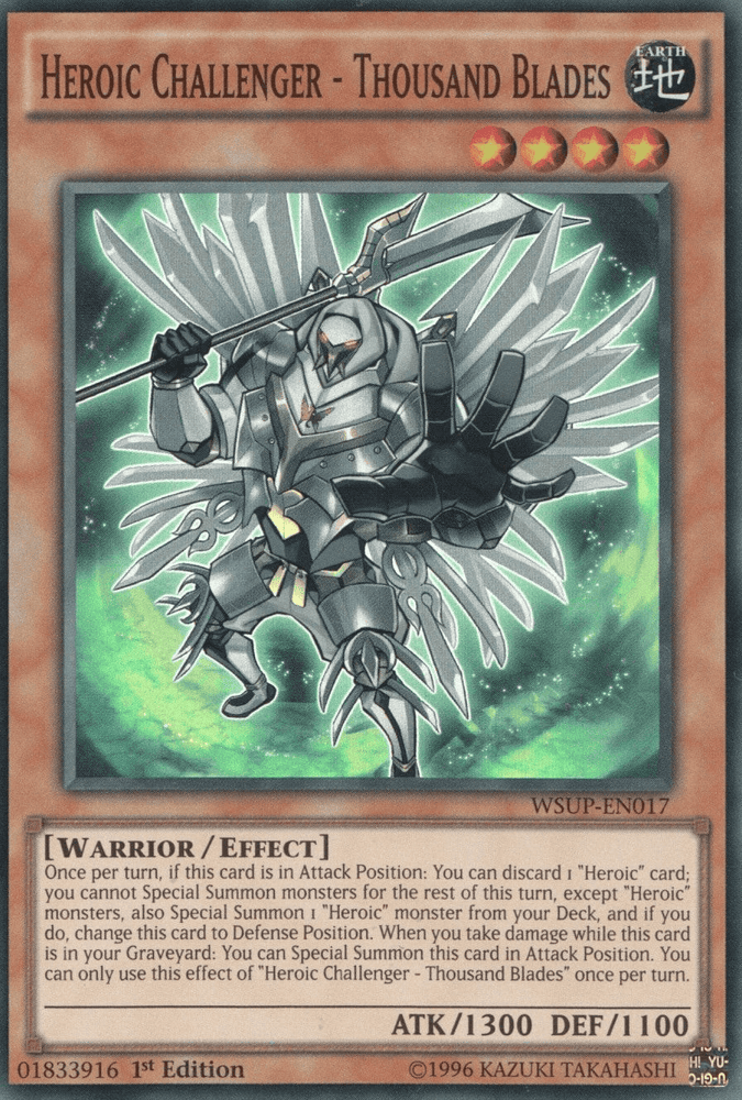 Heroic Challenger - Thousand Blades [WSUP-EN017] Super Rare (ONLINE ORDER ONLY)