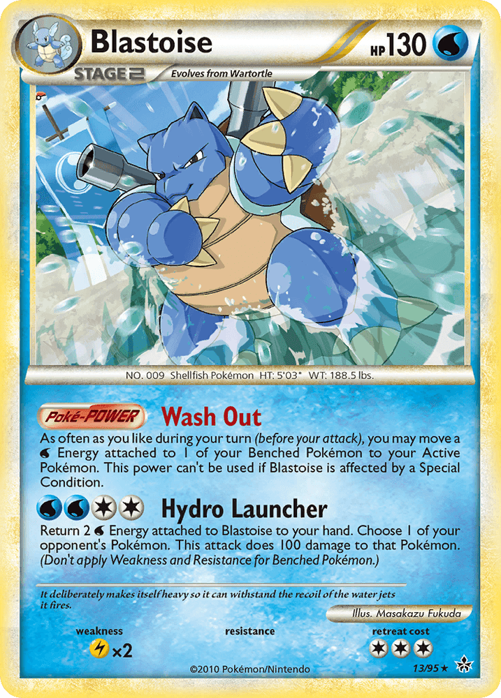 Blastoise (13/95) [HeartGold & SoulSilver: Unleashed] (Online Only)