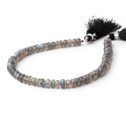 6.5mm Labradorite Plain Rondelle beads 9.5 inch 68 pieces AA (ONLINE ORDER ONLY)