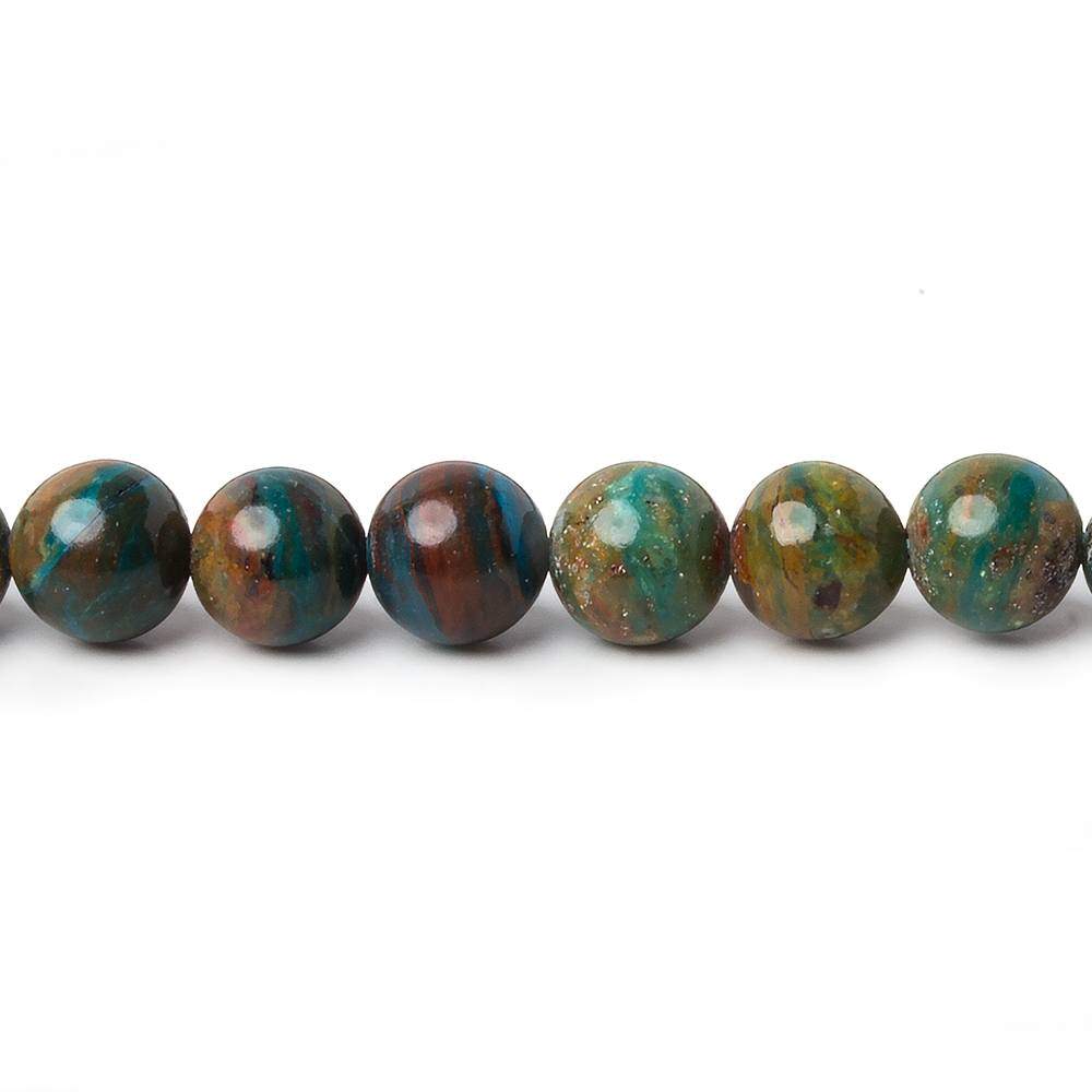 6.5mm Peruvian Blue Dendritic Opal Unfaceted Rounds 16 inch 62 pieces A (ONLINE ORDER ONLY)