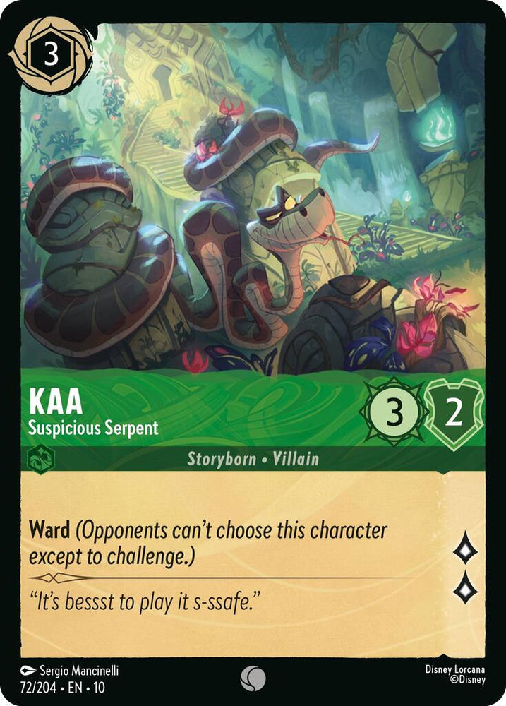 Kaa - Suspicious Serpent (72/204) [Whispers in the Well] (ONLINE ORDER ONLY)