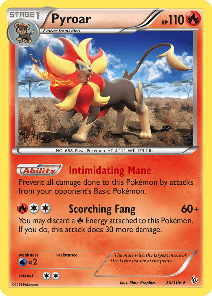 Pyroar (20/106) [XY: Flashfire] (Online Only)