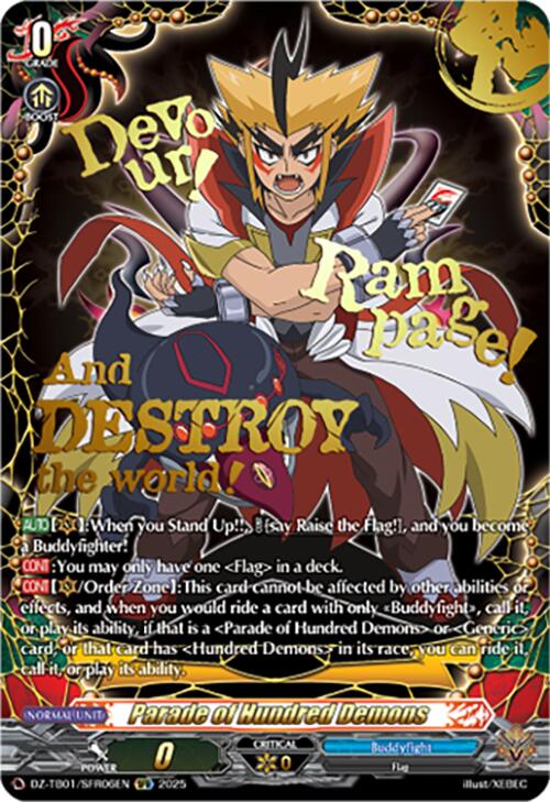 Parade of Hundred Demons (DZ-TB01/SFR06EN) (DZ-TB01/SFR06EN) [Future Card Buddyfight]