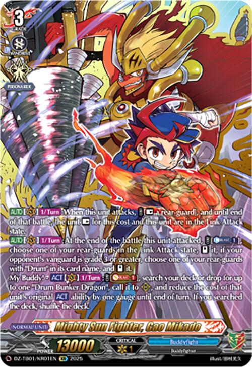 Mighty Sun Fighter, Gao Mikado (DZ-TB01/KR01EN) (DZ-TB01/KR01EN) [Future Card Buddyfight]