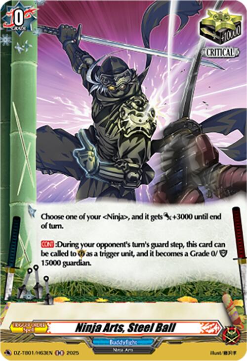 Ninja Arts, Steel Ball (DZ-TB01/H63EN) (DZ-TB01/H63EN) [Future Card Buddyfight]