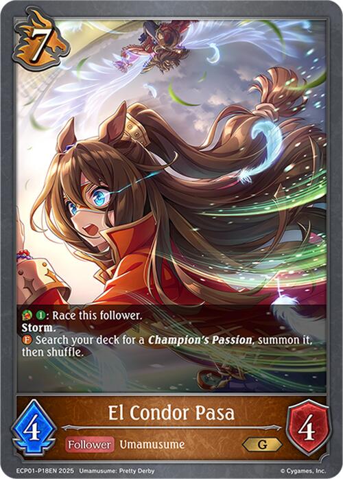 El Condor Pasa - P18EN (Foil) (ECP01-P18EN) [Umamusume: Pretty Derby EX Crossover Set]