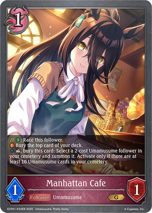 Manhattan Cafe - P24EN (Foil) (ECP01-P24EN) [Umamusume: Pretty Derby EX Crossover Set]