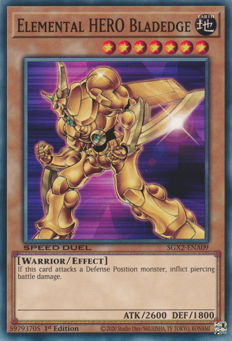 Elemental HERO Bladedge [SGX2-ENA09] Common (ONLINE ORDER ONLY)