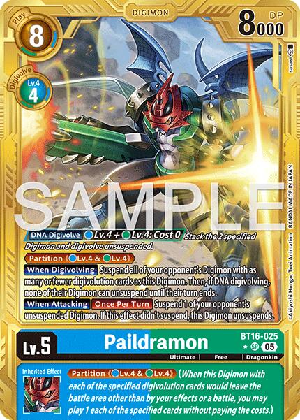 Paildramon [BT16-025] (Alternate Art) [Advanced Booster Digimon Generation]