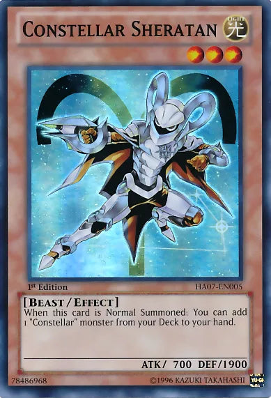 Constellar Sheratan [HA07-EN005] Super Rare